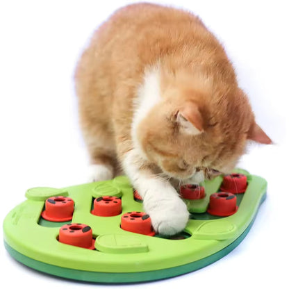 Rainy Day Interactive Cat Puzzle – Treat & Scratcher Toy