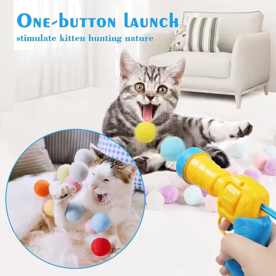 Interactive Cat Ball Launcher Toy