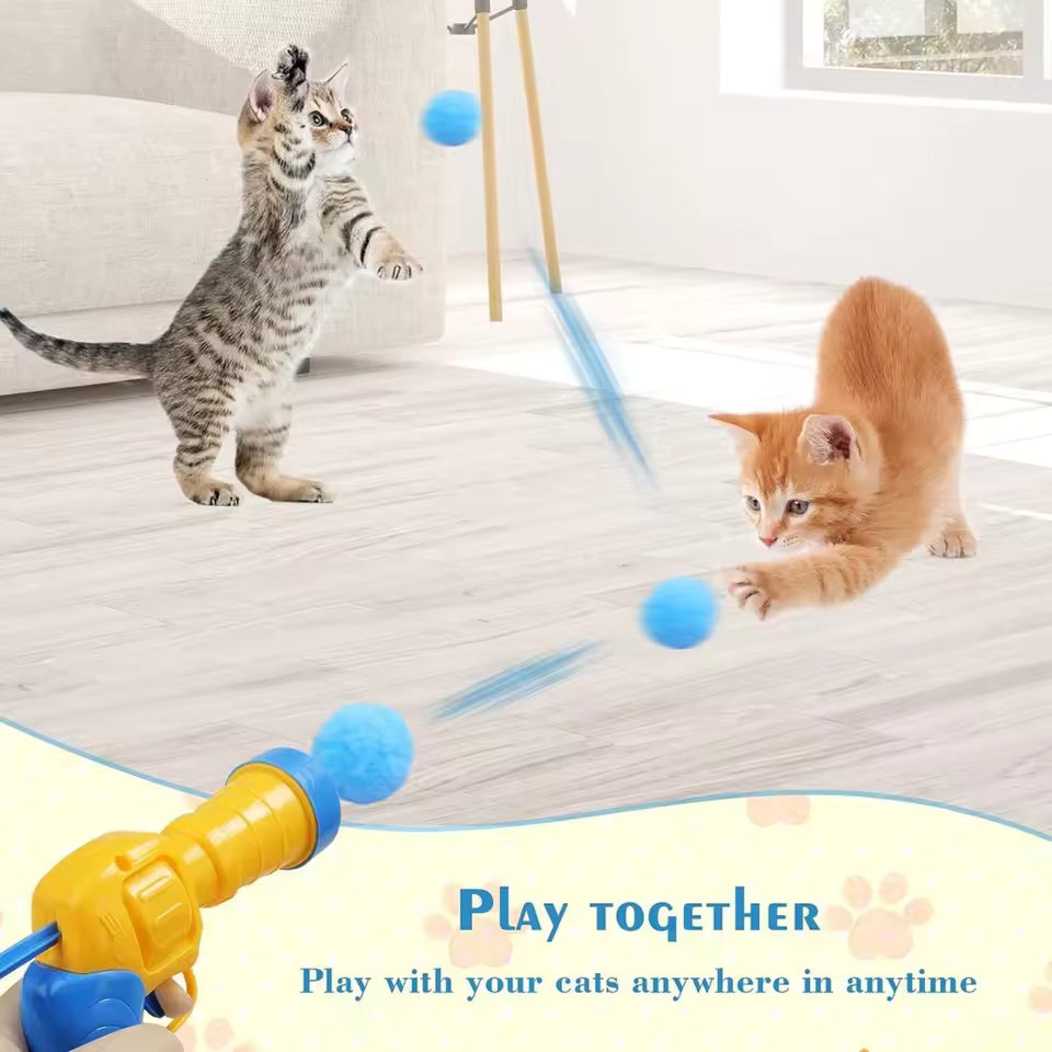 Interactive Cat Ball Launcher Toy