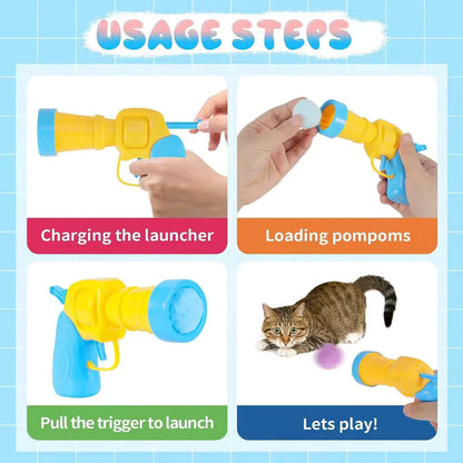Interactive Cat Ball Launcher Toy
